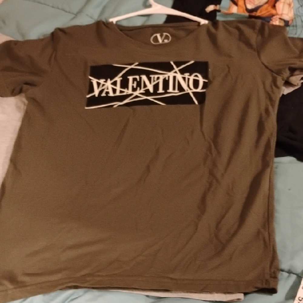 Valentino Olive Green Women's Size Medium T Shirt EUC